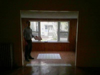 Den looked at standing in the livingroom