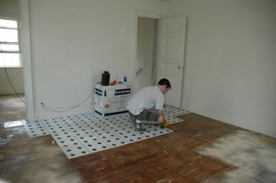 1st bedroom working on Floors
